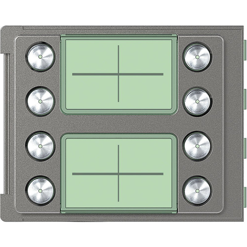 Legrand (BT) - Abdeckrahmen Frontblende Ruftastmodul 352185 8 Ruftasten, Robur