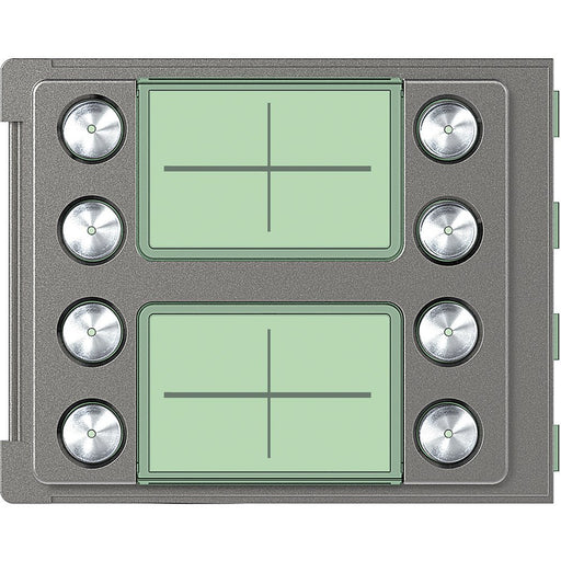 Legrand (BT) - Abdeckrahmen Frontblende Ruftastmodul 352185 8 Ruftasten, Robur