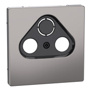 Merten - Einsatz/Abdeckung für Kommunikationstechnik Zentralplatte nickelmet MEG4123-6050 f.Antennensteckdosen