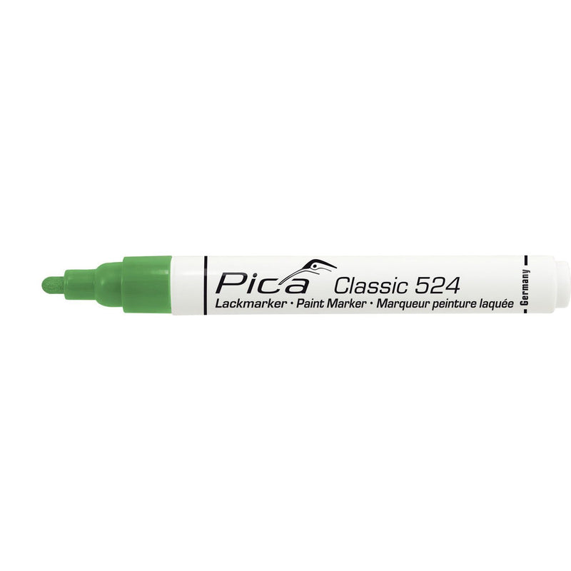 Pica-Marker - Markierungsstift Lack-/Industriemarker 524/36 grün − 10 Stück