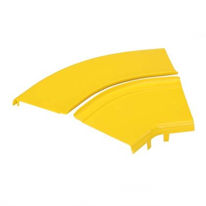 Panduit - Deckel für Kabeltragsystem Abdeckung horiz. 45 Grad FRH45SC12LYL 300mm x 100mm