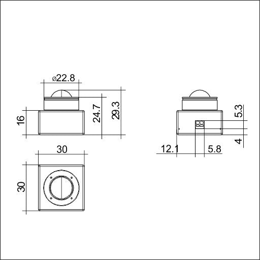 Zumtobel Group - Lichtregelsystemkomponente Sensor MSensor G3 #28003808