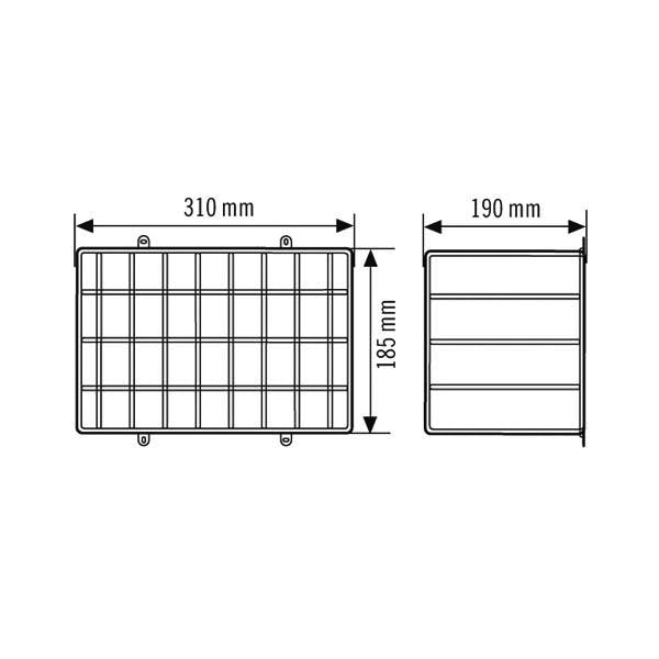 ESYLUX - Mechanisches Zubehör/Ersatzteile für Leuchten Schutzkorb SLB 21 BASKET GUARD für SLB