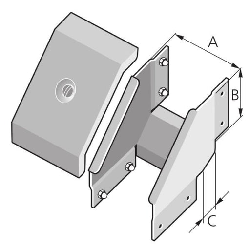 Pflitsch - Inneneck für Leitungsführungskanal Winkel-Deckel Außen WDA 100/100 verz./grundiert − 1 Stück by Pflitsch

