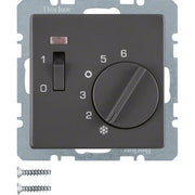 Berker - Raumthermostat Temperaturregler anth/sa 20306086 Öffner/Zentralstück