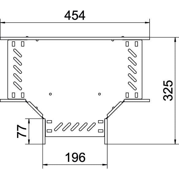 OBO Bettermann - T-Stück für Kabelrinne T-Stück für Kabelrinne RT 820 FT 85x200
