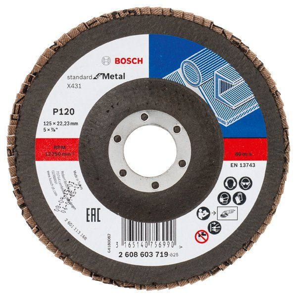 Bosch - Trenn-/Schleifscheibe Fächerschleifscheibe X431 2608603719 Standard for Metal