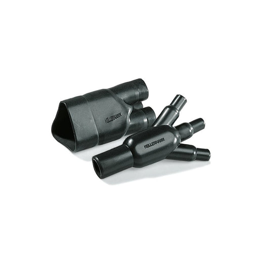 HellermannTyton - Aufteilkappe Warmschrumpfteil 310-1-G PO-X BK 3- Fingerstück sw − 10 Stück
