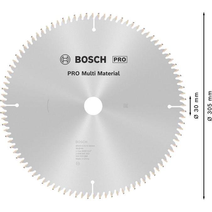 Bosch - Kreissägeblatt PRO Multi Material 2608640453 Kreissägeblatt 305 x