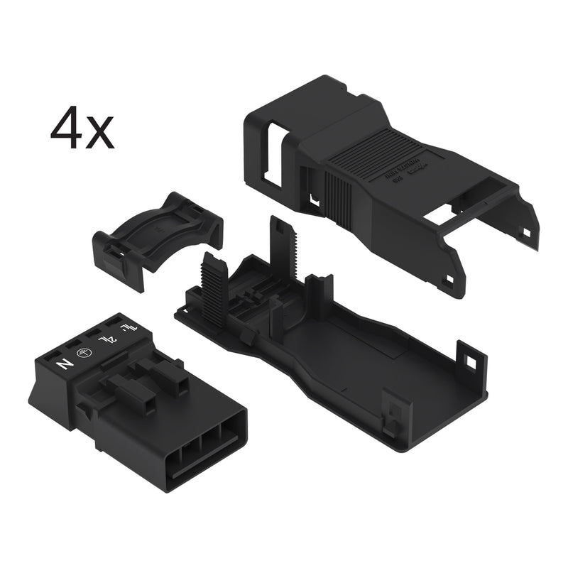 WAGO - Steckverbinder für steckbare Gebäudeinstallation Steckerset 890-5001/001-000 − 1 Stück