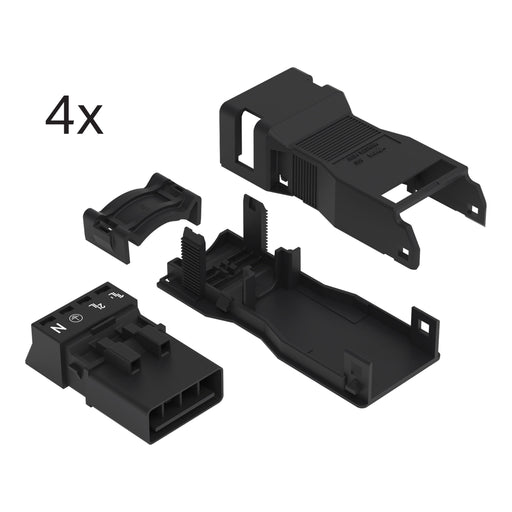WAGO - Steckverbinder für steckbare Gebäudeinstallation Steckerset 890-5001/001-000 − 1 Stück