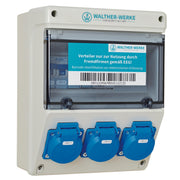 Walther Werke - CEE-Steckdosen-Kombination (IEC 60309) Kunststoff-Steckdosenkombi 692009901 1xRCD,3xMCB,3xSchutz