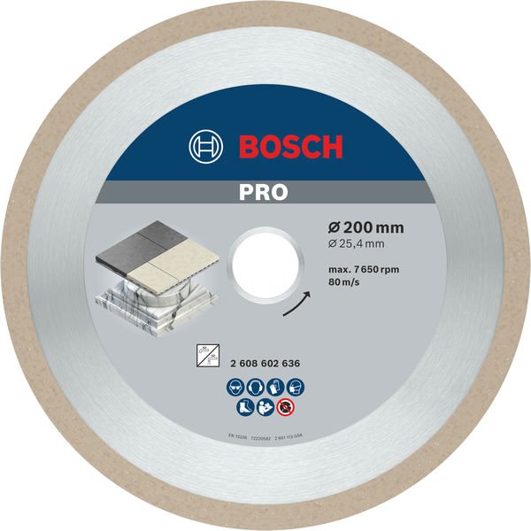 Bosch - Trenn-/Schleifscheibe Diamanttrennscheibe 2608602636 PRO Ceramic