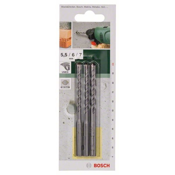 Bosch - Bohrer-Set SDSQuick Betonbohrer 2609256909 3-teilig, 5,5 - 7mm