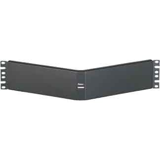 Panduit - Zubehör/Ersatzteile für modulares Anschlusssystem Abdeckplatte 2HE gewinkelt CPAF2BLY − 10 Stück