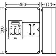 Hensel - Sicherungslasttrennschalter mit Gehäuse Mi-NH-Sich.lasttr.gehäuse Mi 5652 1xNH2, 3p. 400A+PE+N
