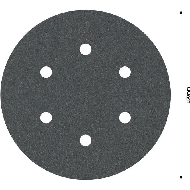 Bosch - Schleifpapier/Schleifvlies PRO F355 Schleifblatt, 150 2608605127 mm, G180, 5-tlg