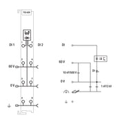 WAGO - Feldbus, Dez. Peripherie - Digitales Ein-/Ausgangs-Modul 2-Kanal-Digitaleingang 753-429 DC 60 V,3 ms