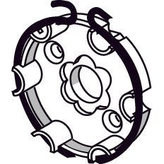 Somfy - Zubehör/Ersatzteile für Tor-/Rollladenantriebe BK-Lager 9704083 TK 46 LT 50 − 1 Stück