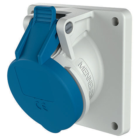 Mennekes - CEE-Anbausteckdose (IEC 60309) Anbaudose schräg 3036 16A,3p,6h,230V,IP44