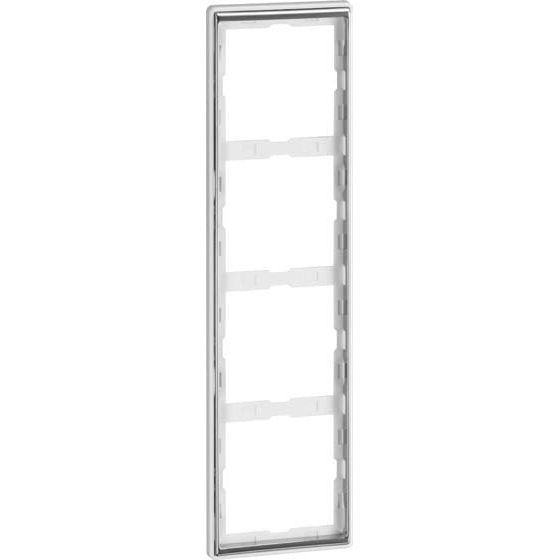 Peha - Abdeckrahmen Rahmen 4-fach rws/chr D 95.574.02.60 waage/senkrecht