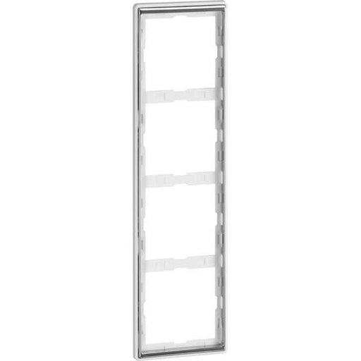 Peha - Abdeckrahmen Rahmen 4-fach rws/chr D 95.574.02.60 waage/senkrecht