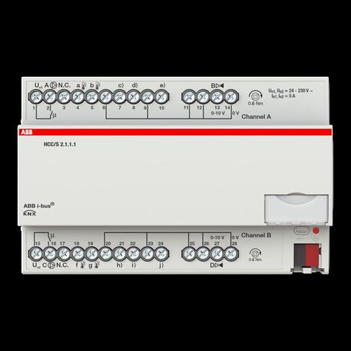 ABB Stotz S&J - Bussystem-Heizungsaktor Heiz-/Kühlkreis Controller HCC/S2.1.1.1 2-fach 0-10V REG