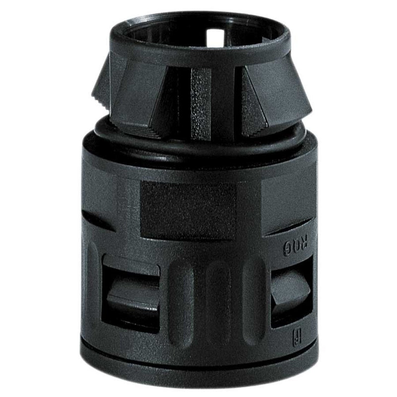 Flexa - Kunststoff-Wellschlauch-Verschraubung Schnellverschraubung 15020082211 schwarz AD 15,8 − 50 Stück