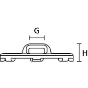 HellermannTyton - Befestigungssockel und -element für Kabelbinder Pastensockel 22,6x22,6 mm PMB3-PA666V0-BK PA666V0, schwarz − 100 Stück