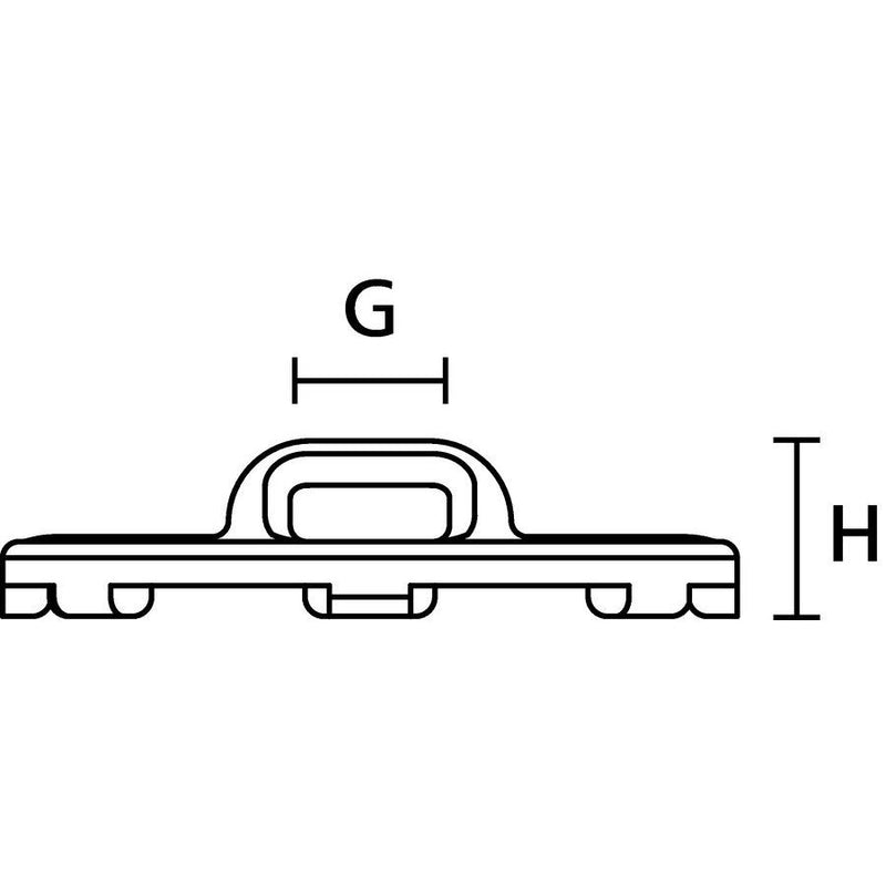 HellermannTyton - Befestigungssockel und -element für Kabelbinder Pastensockel 22,6x22,6 mm PMB3-PA666V0-BK PA666V0, schwarz − 100 Stück