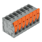 WAGO - Leiterplattenklemme Hebel 2606-3107/020-000 6mm²,grau − 35 Stück