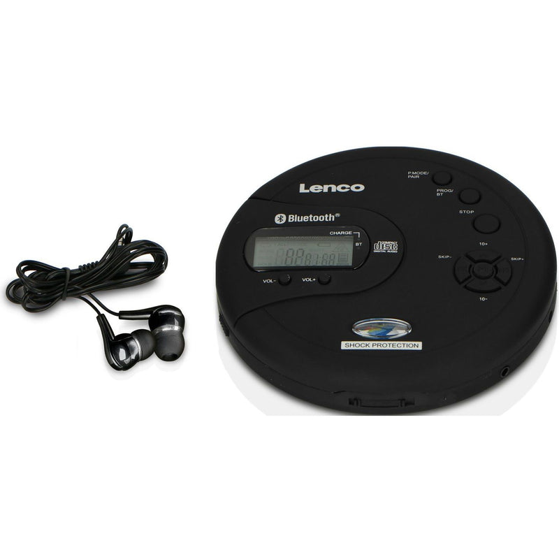 LENCO - CD-Player portable CD/MP3-Player CD-300 Black portable,Ladef