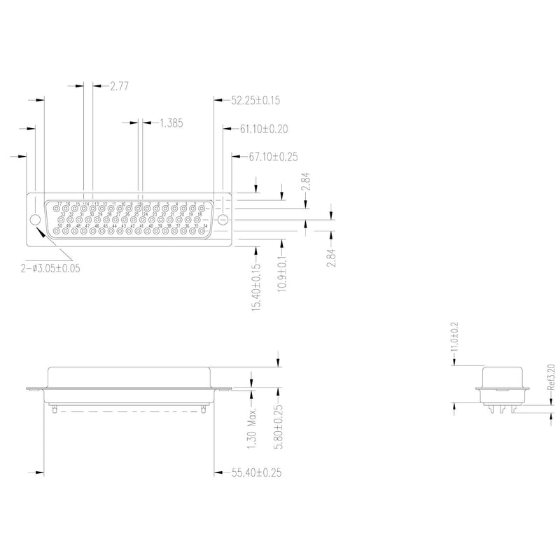 EFB-Elektronik - D-Sub-Steckverbinder D-Sub Buchse 50pol. 28617.1 verzinntes Gehäuse
