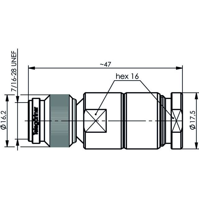 Telegärtner - Koax-Steckverbinder TNC-Stecker 100023812 75OhmG31, G32, G48