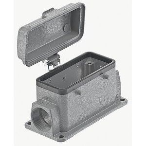 Harting - Gehäuse für Rechtecksteckverbinder Sockelgehäuse 16 B 09300162260 2 Bügel am Oberteil