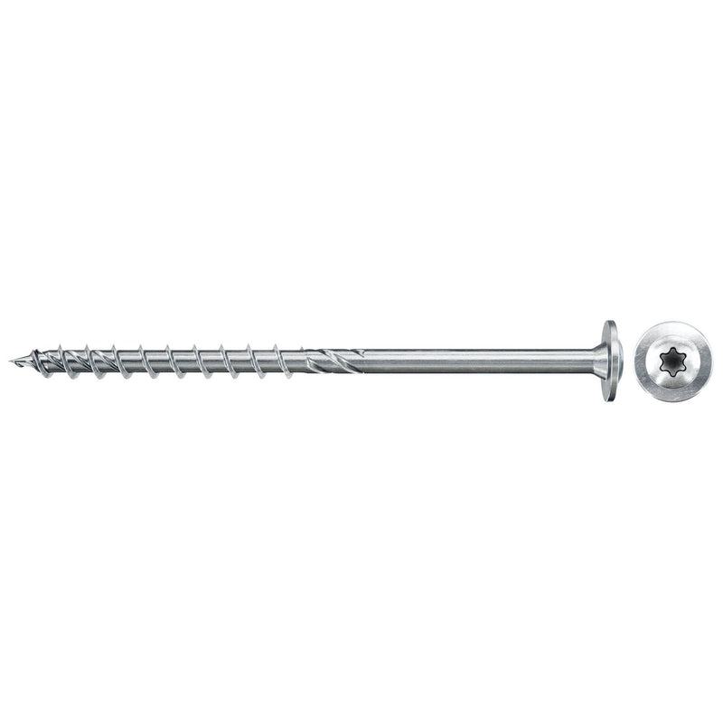 Fischer Deutschl - Holz-/Spanplattenschraube PowerFast II 561796 6,0x100TKTXTGblvz100 − 100 Stück