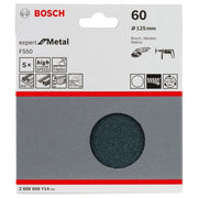 Bosch - Schleifpapier/Schleifvlies Schleifblatt F550, Expert 2608608Y14 for Metal 125 mm 60