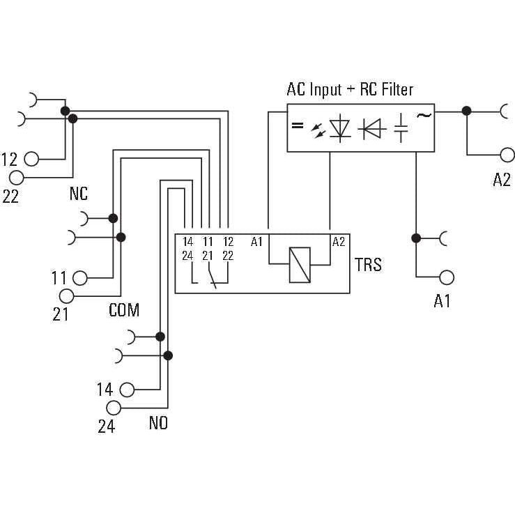 Weidmüller - Schaltrelais TRS 230VAC RC 2CO Termseries