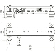 DEHN - Potentialausgleich-Schiene Potentialausgleichsschiene PAS EX 7AP SET