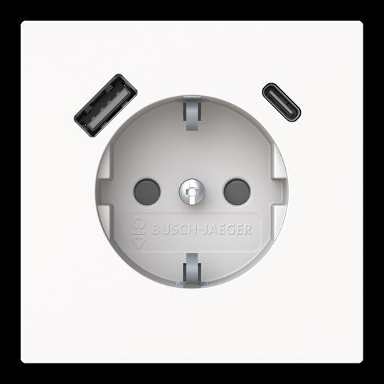 Busch-Jaeger - Steckdose SCHUKO-/USB-A+C Steckdose 20 EUCB2USBAC-44M Safety