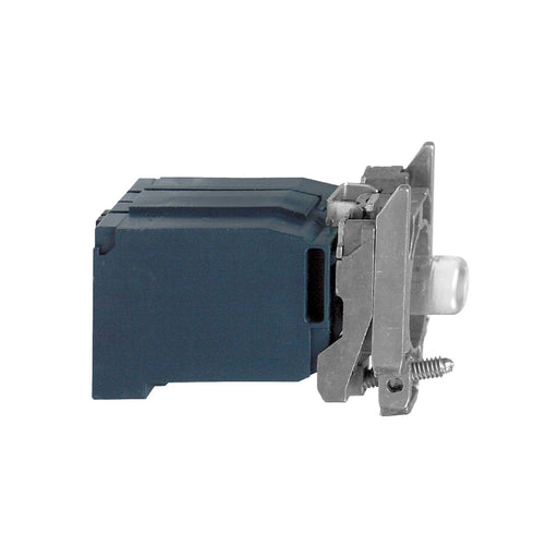 Schneider Electric - Lampenfassungsblock für Befehls- und Meldegeräte Hilfsschalterblock ZB4BV4 m.Trafo 230V/6V BA9S