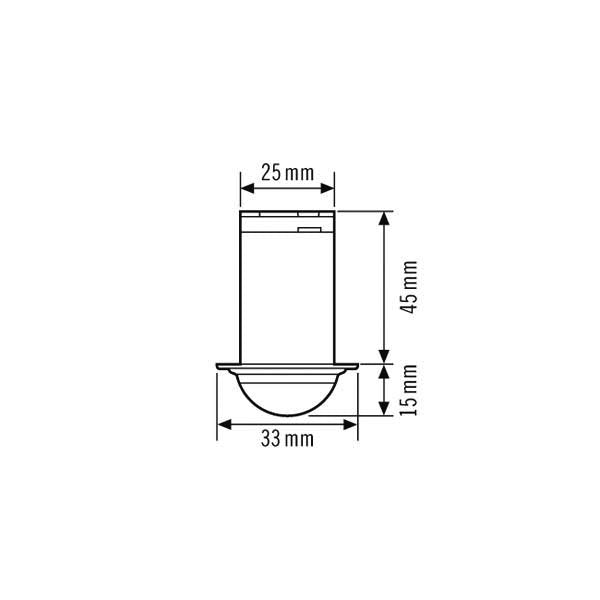 ESYLUX - Bussystem-Bewegungsmelder Decken-Präsenzmelder PD-C360i/8miniKNX BK KNX, sw