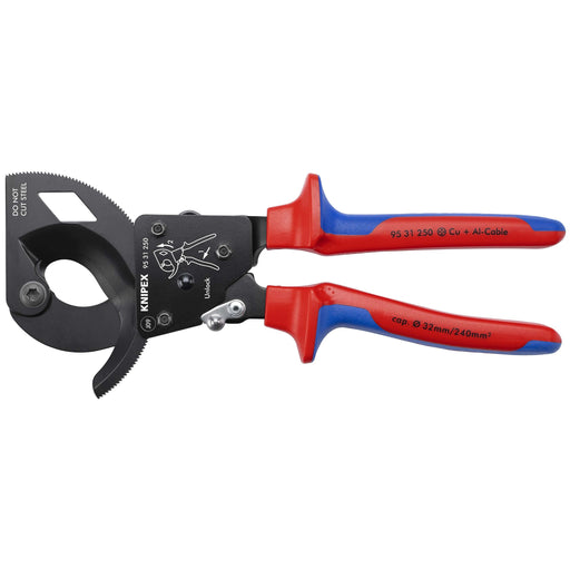 Knipex - Kabelschere Kabelschneider 95 31 250 Ratschenprinz. 250mm