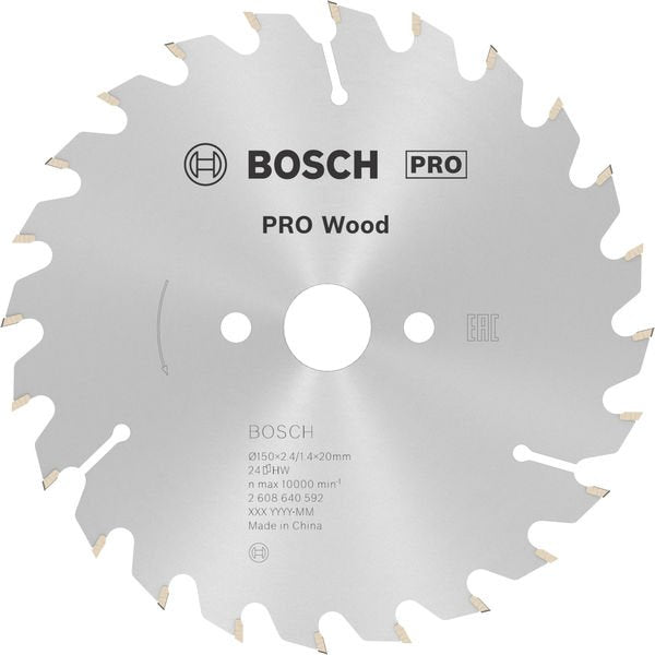 Bosch - Kreissägeblatt PRO Wood Kreissägeblatt, 2608640592 150 x 2,4 x 20 mm