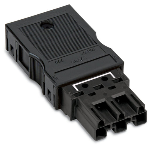 WAGO - Steckverbinder für steckbare Gebäudeinstallation Brückungsstecker 770-113/147-000 3-polig,schwarz − 25 Stück