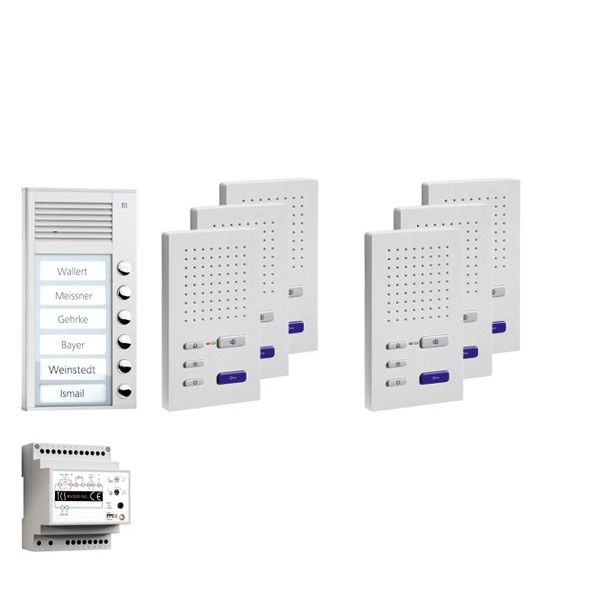 TCS Tür Control - Türsprech-Set Paketlösung AP 6WE PPAF06-EN/02 z.hörerl.Freisprech