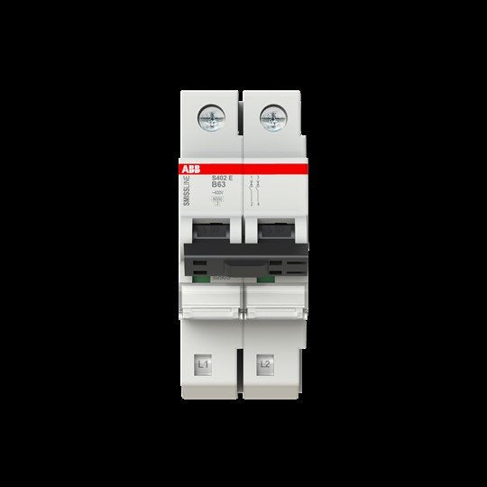 ABB Stotz S&J - Leitungsschutzschalter S402E-B63 3A,6kA,2P,steckbar