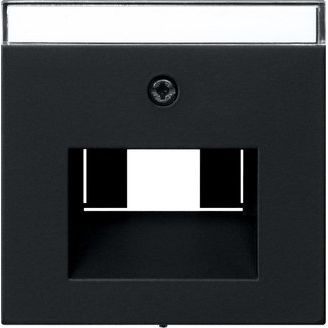 Gira - Einsatz/Abdeckung für Kommunikationstechnik Abdeckung sw 0284005 BSF UAE/IAE+Netzwerk