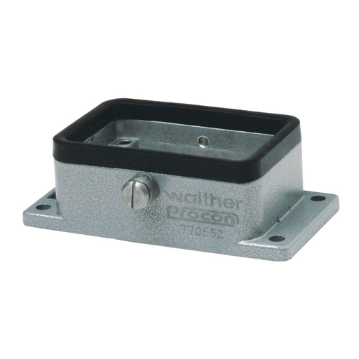 Walther Werke - Gehäuse für Rechtecksteckverbinder Anbaugehäuse B6 770650 27mm f.Zentralver. − 1 Stück