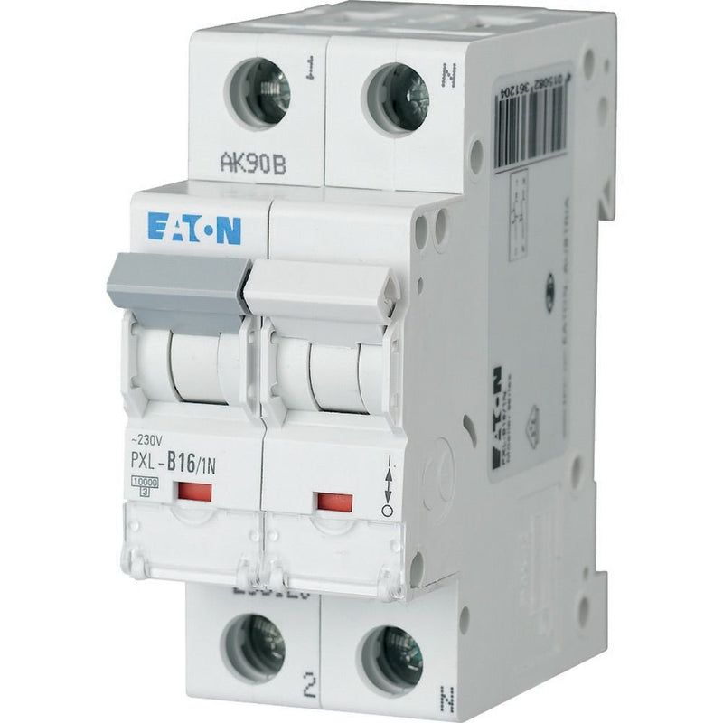 Eaton - Leitungsschutzschalter LS-Schalter m.Beschrift. PXL-D16/1N D 16A, 1p+N